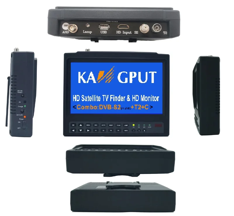 KPT-717ST+AHD  DVB-S2 DVB-T/T2 DVB-C Combo test cctv camera DVB-T/T2 DVB-C Combo satellite Finder meter better satlink st-5150 images - 6