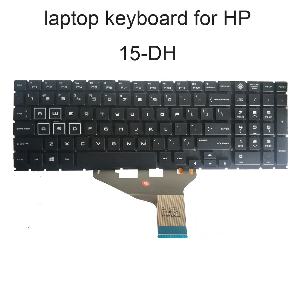 

Replacement keyboards backlit keyboard for HP OMEN 15 DC DH DC0003la US UI Arabic Spanish LA black red KB 2RJ26LA 9Z.NFBQ.101