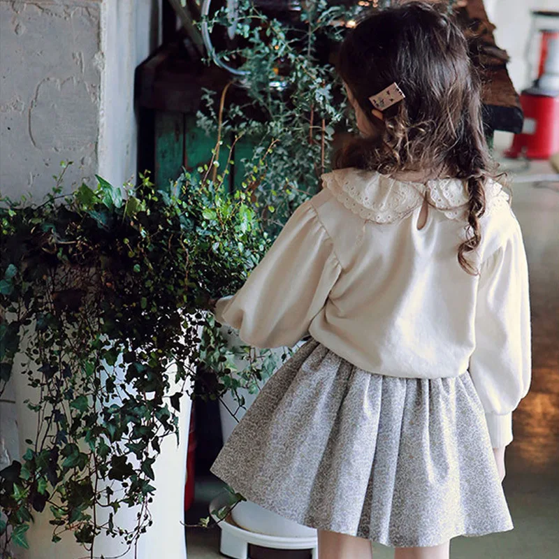 

2021 Princess Cute Summer Fashion Skirt New Cotton Floral Children Vestidos Kids Girls Costume Skirts Teens Tutu Skirts CL554