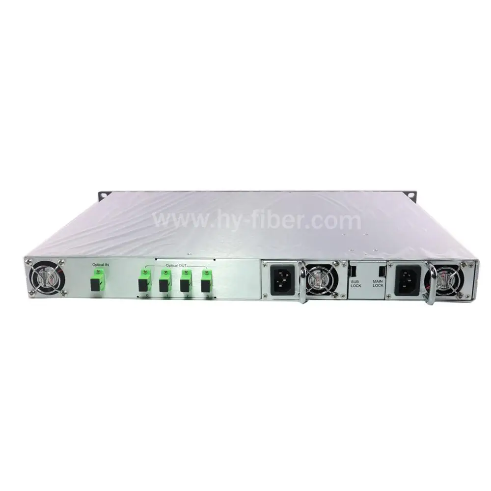 4 Way CATV 1550nm Optical Amplifier EDFA 20dBm SC/APC Fiber Port With Dual Power Supply | Мобильные телефоны и аксессуары
