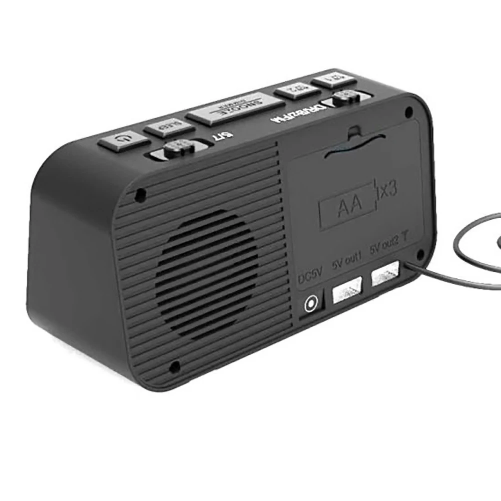 Цифровой будильник с двумя USB портами и ЖК дисплеем|Радиоприёмники| |