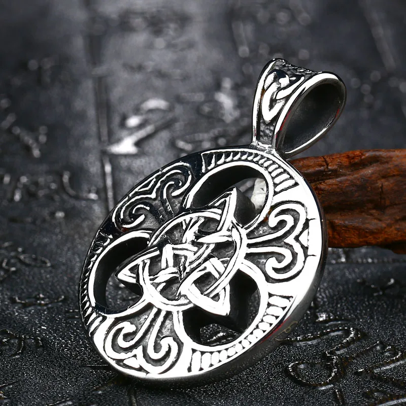 Мужское ожерелье с кулоном викинга из нержавеющей стали Новое поступление