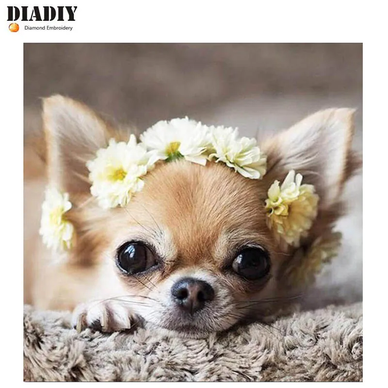 DIADIY Новые камни в форме ромба 5D Diy алмазная живопись милый Алмазная вышивка