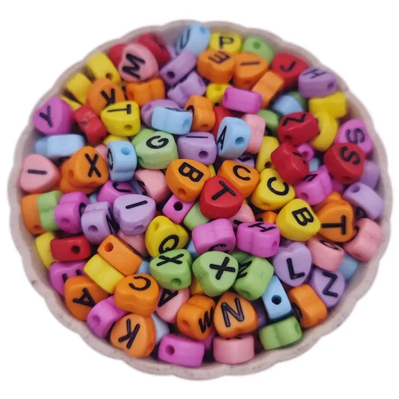 

Бусины россыпью в форме сердца, 4 х7 мм, 50 шт.