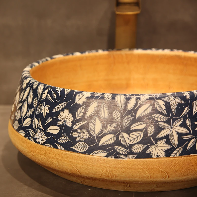 Цзиндэчжэнь Ванная комната керамическая раковина умывальник счетчик топ