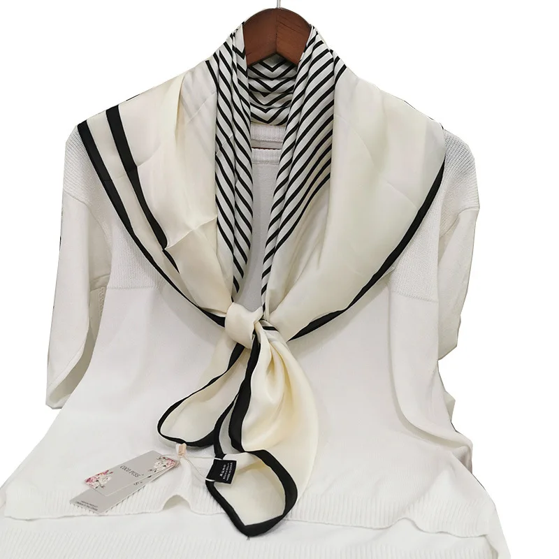 

Silk Scarf Women Shawls Wraps Fashion Small Hair Neck Hijabs Foulard Scarves Female Lady bufanda seda mujer echarpe ete soie