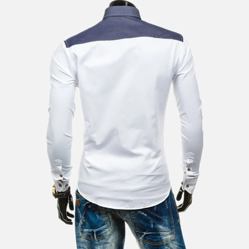 ZOGAA Men's Self-cultivation Exquisite Plaid Design Shirt