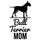 Забавные автомобильные наклейки Bull Terrier Mom, автомобильные Внешние аксессуары, виниловые наклейки для Bmw Audi Ford,20 см * 11,4 см