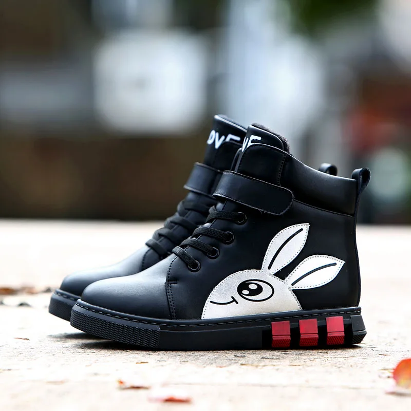 VFOCHI/Новинка 2019 года кожаные ботинки для девочек нескользящая зимняя Уличная