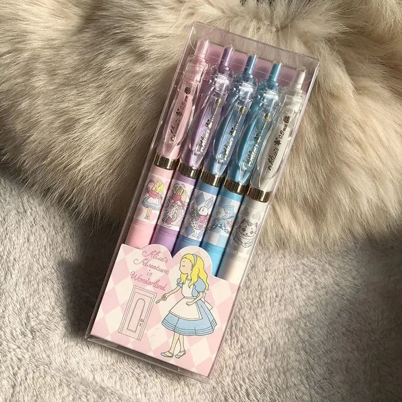 Гелевая ручка M &amp G Alice Limited с чёрной ручкой 5 шт. |