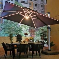 outdoor sunshade patio umbrella solar light large stall umbrella outdoor terrace garden roman sun umbrella