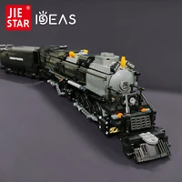 jiestar creative expert ideas bigboy lecomotive steam train moc railway express bricks modular model building blocks toys 59005