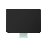 24 inch pu leather cover for imac computer monitor polyester dust cover screen protection with inner soft lining back pocket