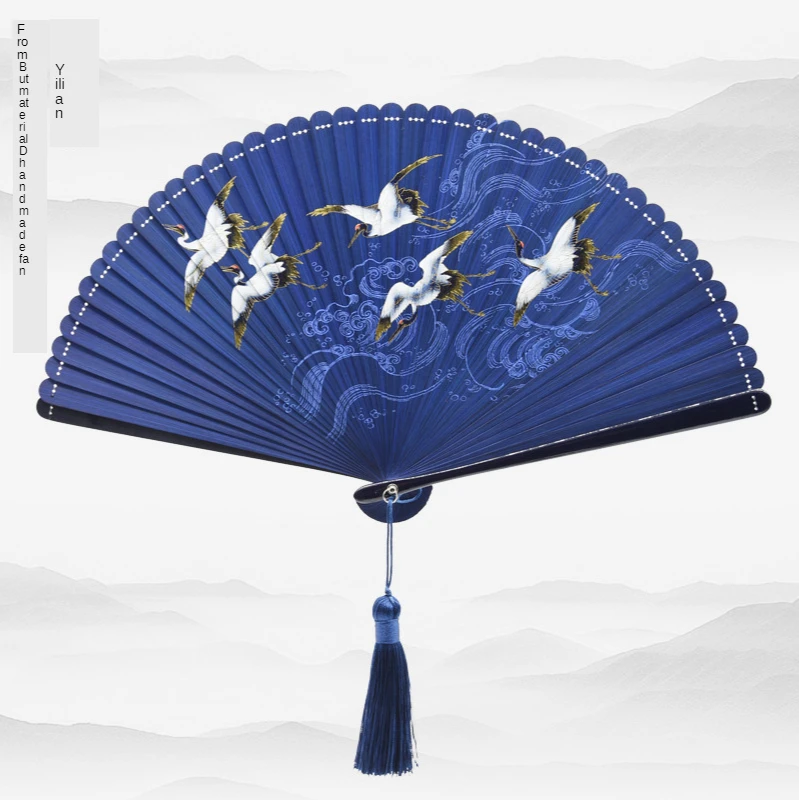 Китайский складной веер классический бамбуковый старинная Китайская одежда для