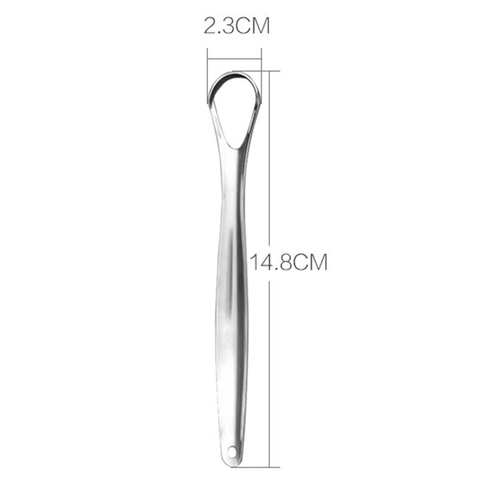 Практичный чистки языка Зубная щётка серебро гигиена полости рта кисть