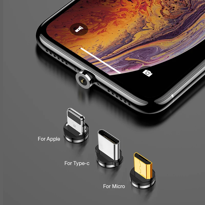 Магнитный светодиодный кабель MADATA Micro usb type C, магнитный usb-кабель для зарядки iPhone 11X7 8 XS Max XR huawei samsung xiaomi LG