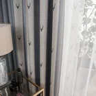 Занавески из хлопка и льна для детской спальни, занавески с принтом оленя для гостиной, оконные шторы, домашние Декоративные Жалюзи