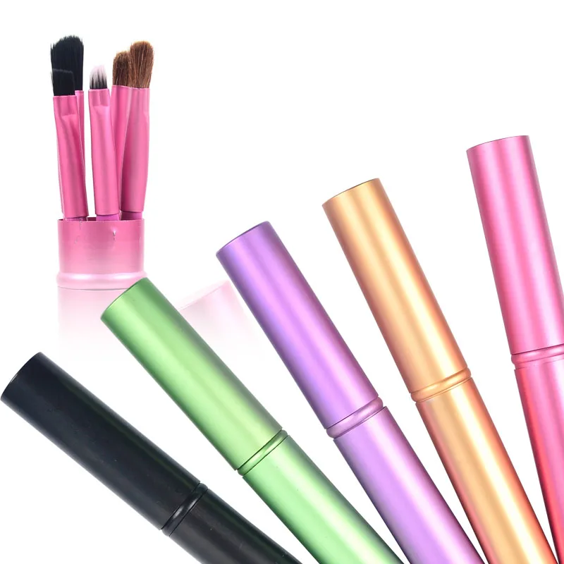 Набор кистей для макияжа глаз набор из 5 предметов нанесения теней конский волос