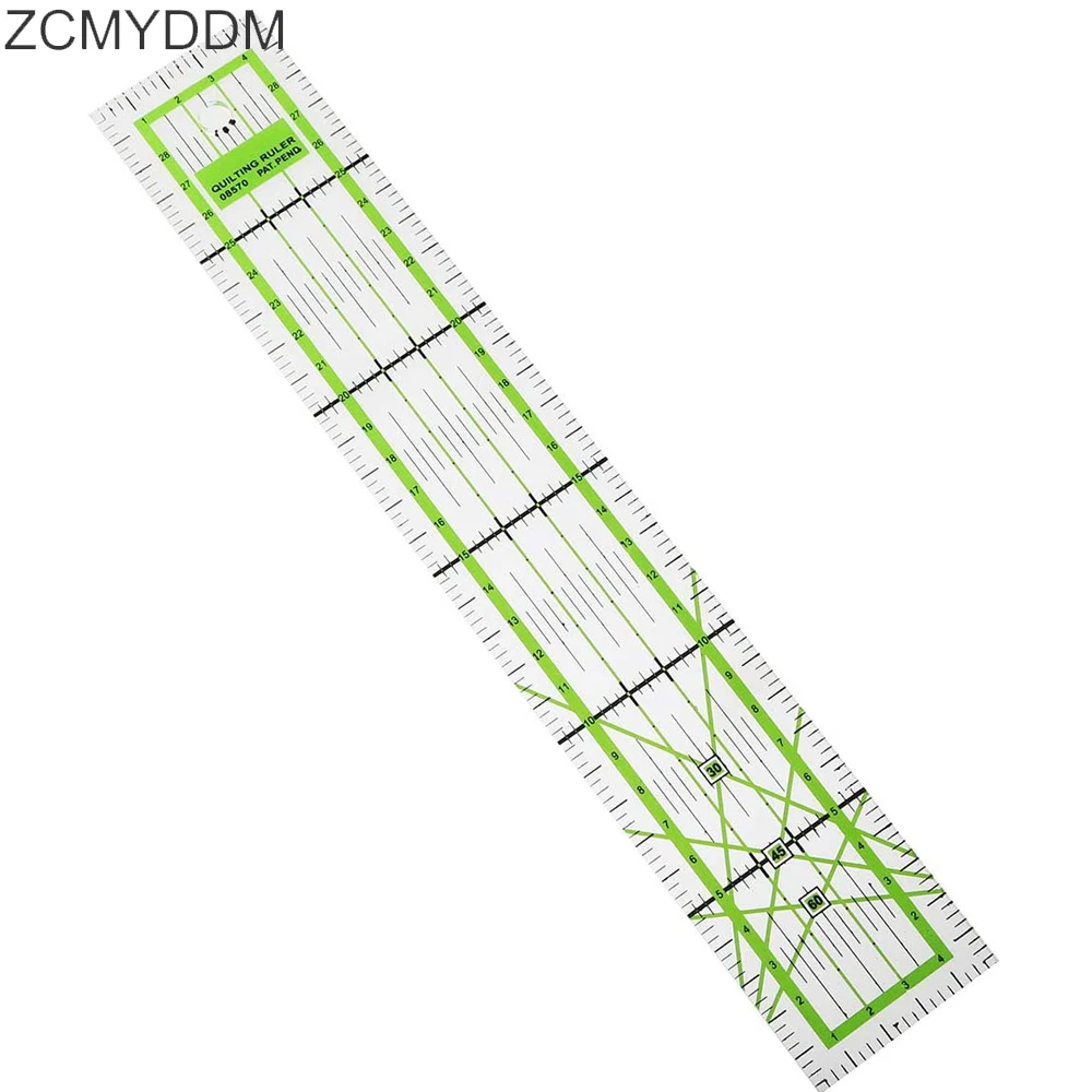 

ZCMYDDM Acrylic Quilting Ruler with Grid Lines Patchwork Ruler for Needlework Stitching DIY Tailor Yardstick Sewing Accessories