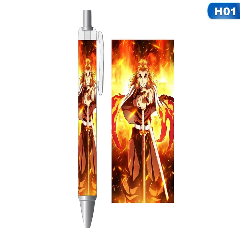 

Anime Demon Slayer: Kimetsu no Yaiba Ballpoint Pen Student Stationery School Supplies Cute Ball Point Pen Office Stationery