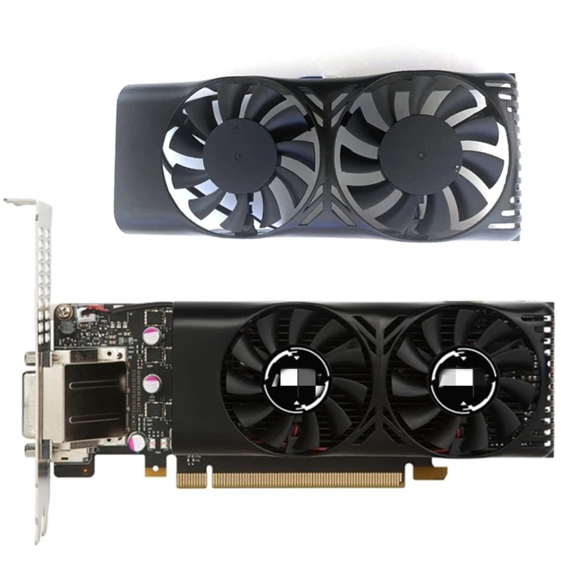 

NEW MSI XY-D05510S 0.20A 2PIN GPU Fan，For MSI Geforce GTX 1050 2GT LP GTX 1050Ti 4GT LPV1 Graphic Card GTX1050Ti Cooling Fan