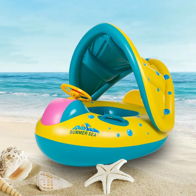 

Baby Kids Swimming Pool Accessories Swimming Ring Inflatable Swim Float Water Fun Pool Toys Swim Ring Seat Boat Water Sport