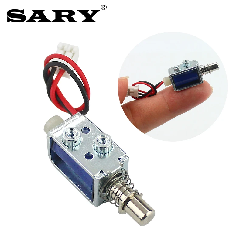 Mini Open Frame Push-Pull Electromagnet DC5v12v Small Electronic Lock Electromagnetic Lock  solenoid  Electric Bolt Lock