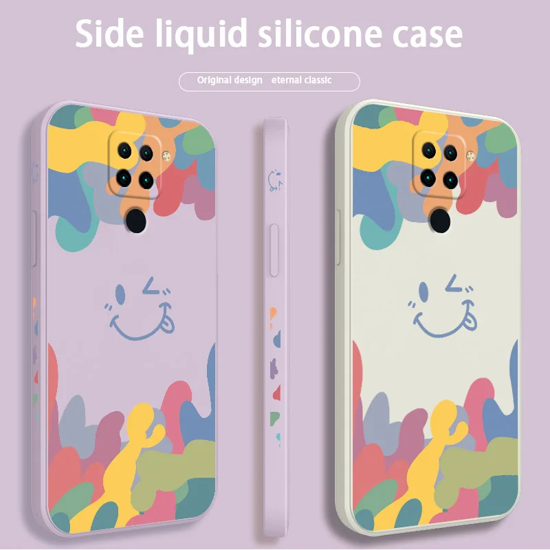

Color Silicone Soft Case For Xiaomi Redmi Note 10 10S 9T 9 8 7 Pro MAX Redmi 9 9A 9T K40 K30 K20 Pro Shockproof Phone Cover