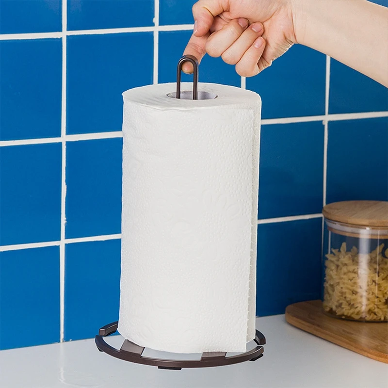 

Kitchen Roll Paper Towel Holder Bathroom Tissue Toilet Paper Stand Napkins Rack Home Table Accessories Storage Rack