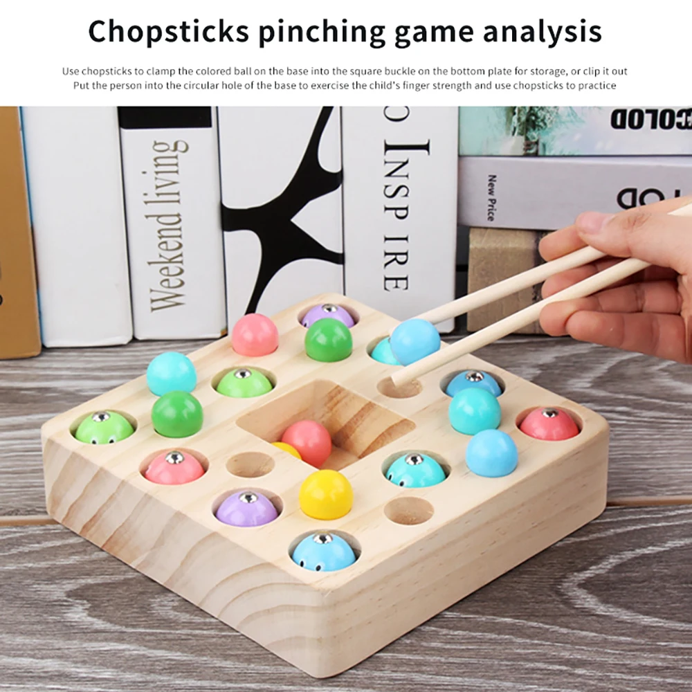 

Детская Магнитная игрушка для рыбалки, игрушки в виде рыбы с цифрами для мальчиков и девочек, Монтессори, обучающая деревянная игрушка для р...