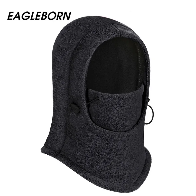Зимняя теплая тактическая Флисовая Балаклава шапка ожерелье Мужская