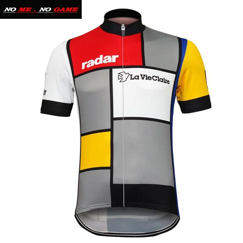 Летняя на заказ Велоспорт Джерси Классический La Vie Claire Wonder ретро одежда велосипед одежда Горячая дорога Майо ropa ciclismo