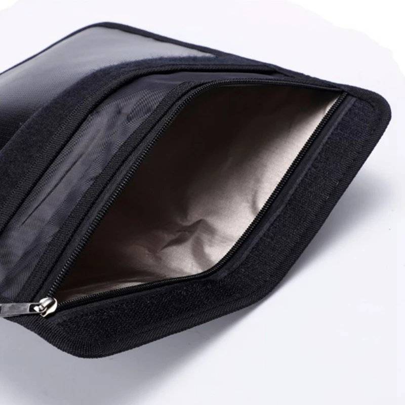 

Fireproof Fire Resistant Document Bag File Holder Non-Itchy Liquid Silicone Coated Fit for Cash Jewelry Passport
