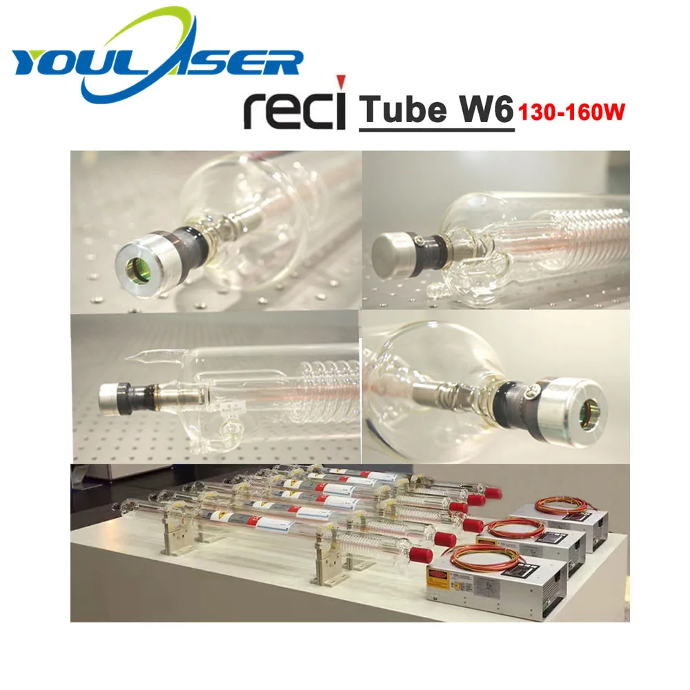 Reci W6 130W CO2 лазерная трубка длиной 1650 мм в диаметре. 80 для лазерного
