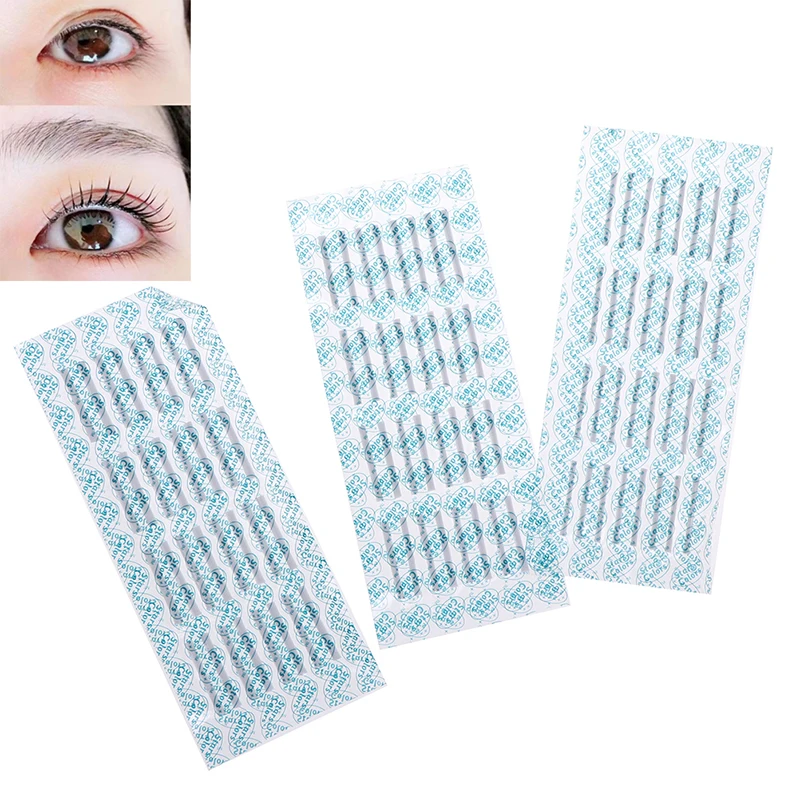 

96Pcs 3Size S M L Rods False Eyelash Perming Curlers Curling Perm Sticky Salon