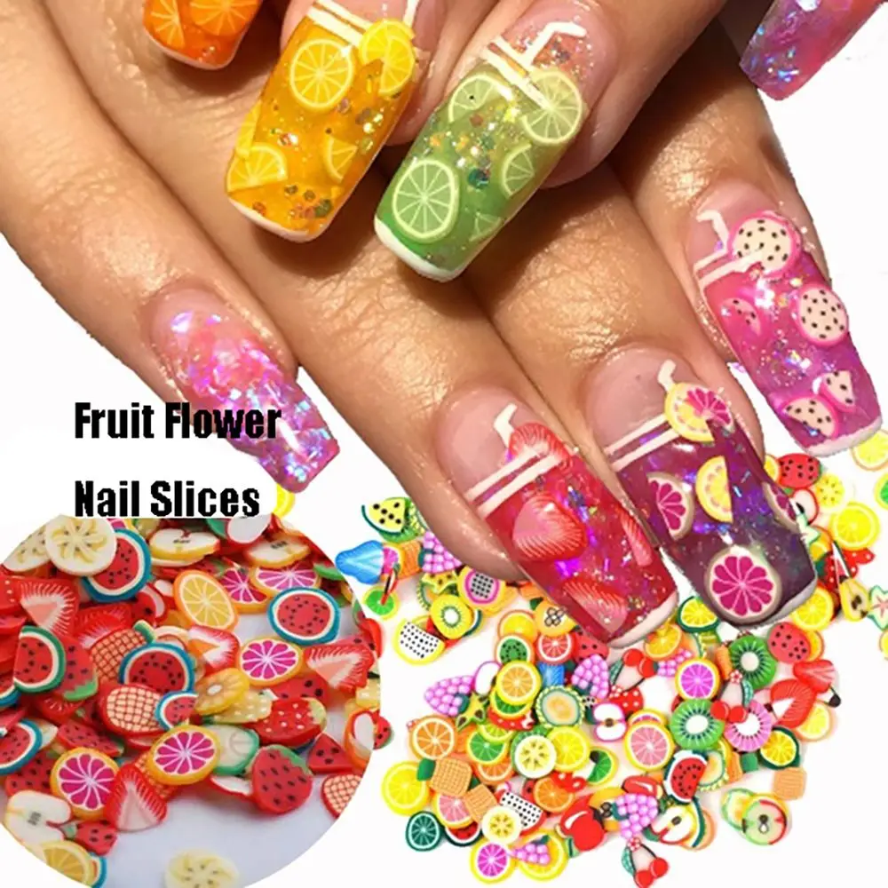

Mixed DIY Fruit Handmade Manicure Flower 3D Nail Decoration Nail Art