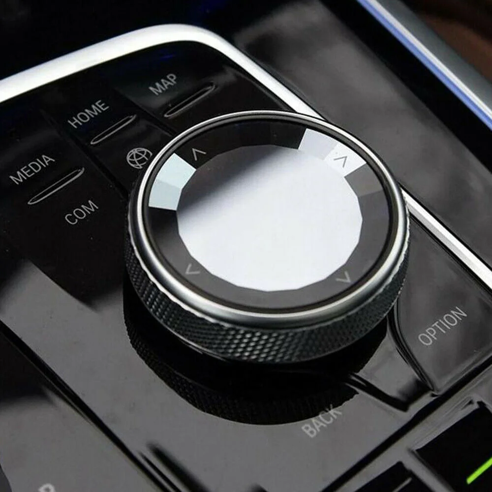 

Accessory Multi-media Knob Cover Replacement 1pcs ABS&Crystal Button Fashion