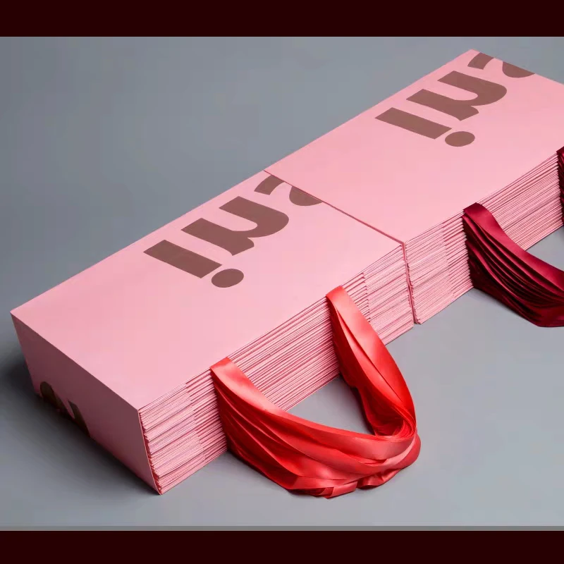 1000 шт./лот бумажные сумки-тоуты для покупок с логотипом под заказ модные сумки