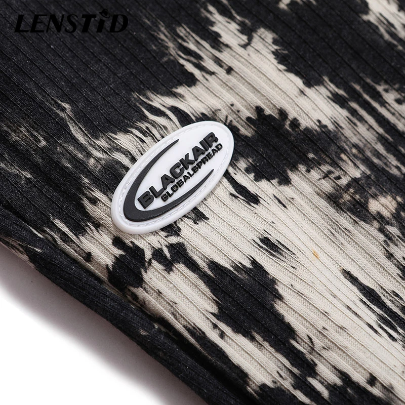 

LENSTID Men Tie Dye Baggy Jogger Pants Hip Hop Vintage Cotton Spring Autumn Harajuku Streetwear Sweatpants Casual Track Trousers