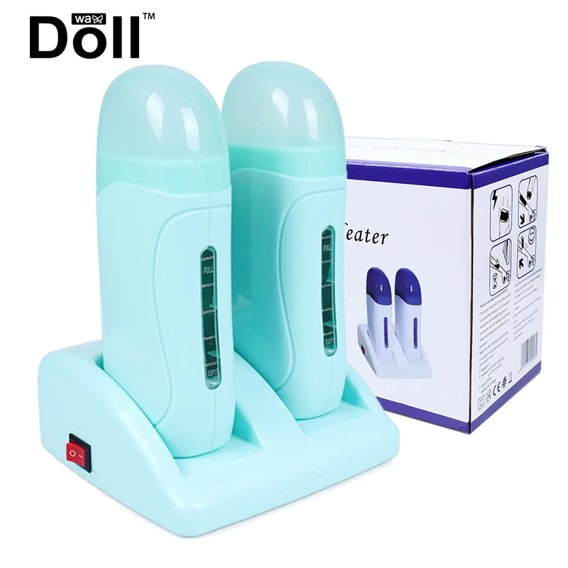 

Восковой роликовый обогреватель, нагреватель, восковой обогреватель, эпилятор, ручной аппарат для удаления волос, красивый двухместный рул...