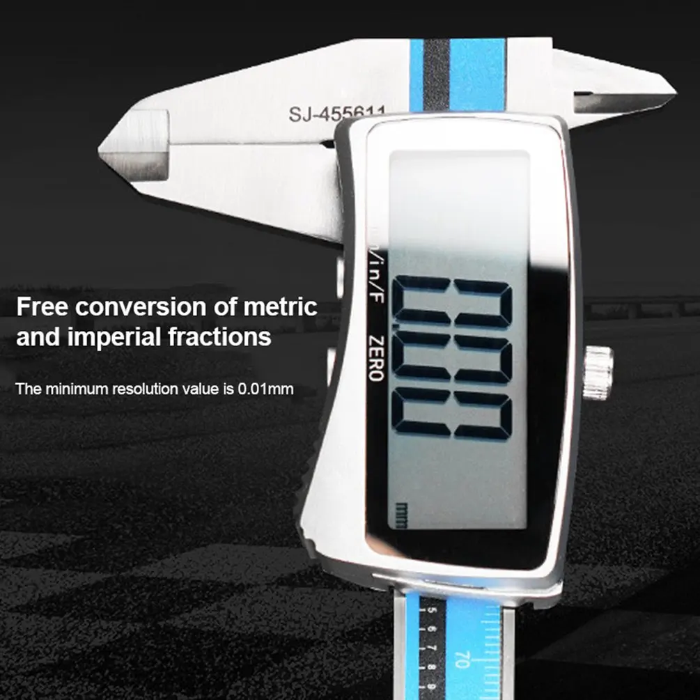 

New 0-150mm Digital Caliper LCD Display Electronic Vernier Caliper Micrometer Gauge Measuring Tool Ruler Portable Calipers