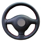 Чехол на руль из искусственной кожи для Volkswagen VW Golf 4 Passat B5 1996-2003 Seat Leon 1999-2004 Polo 1999-2002