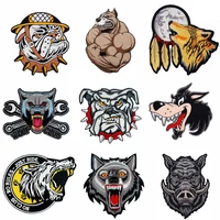 large back biker patches for clothing iron on patches large punk skull badges fine motorcycle embroidered patch coat accessories