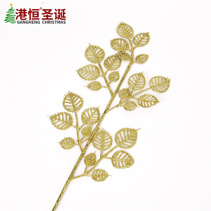 Дерево Цвет Блестящий розовый в виде ажурных листьев Рождественская елка