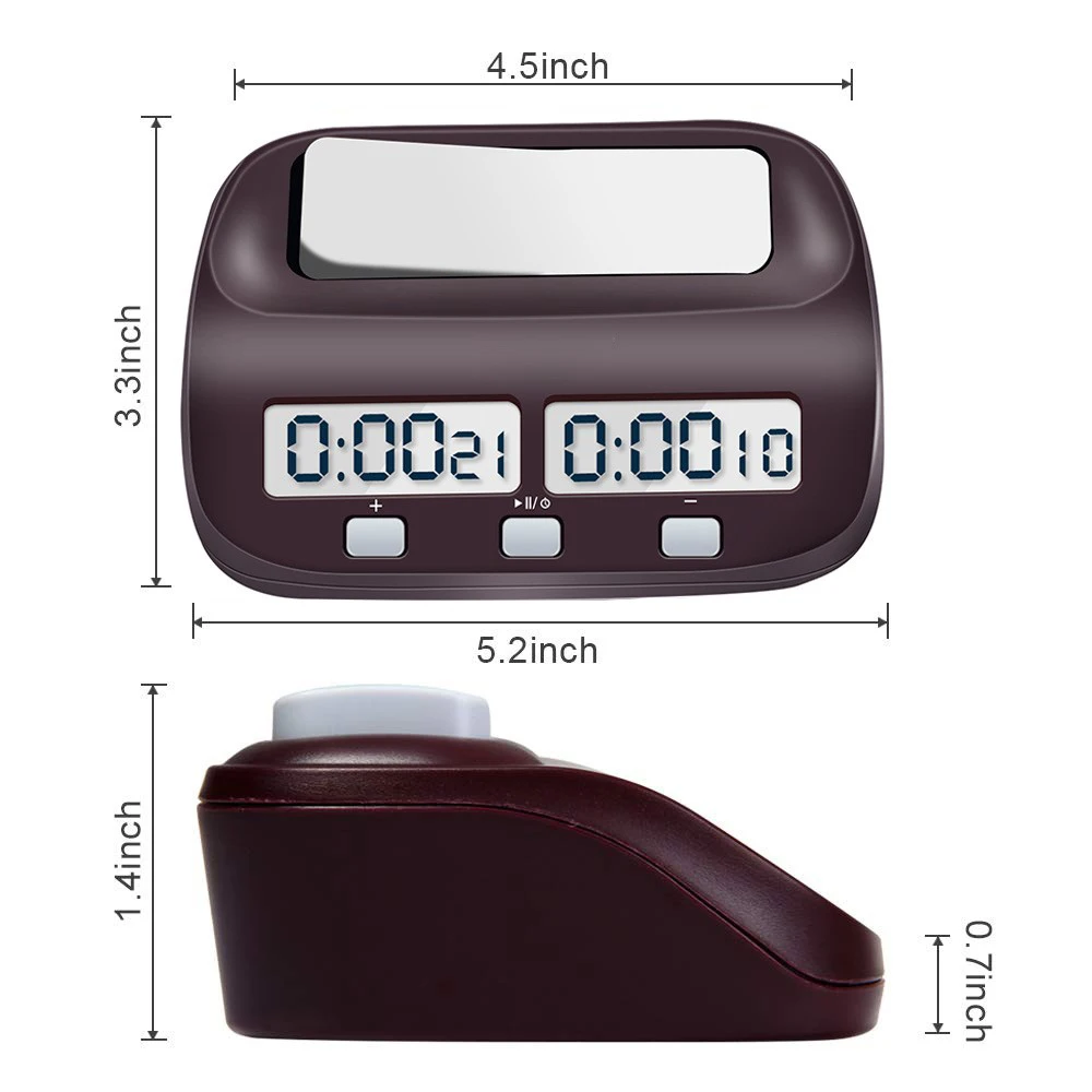 Цифровые шахматные часы LEAP с обратным отсчетом профессиональные для шахмат