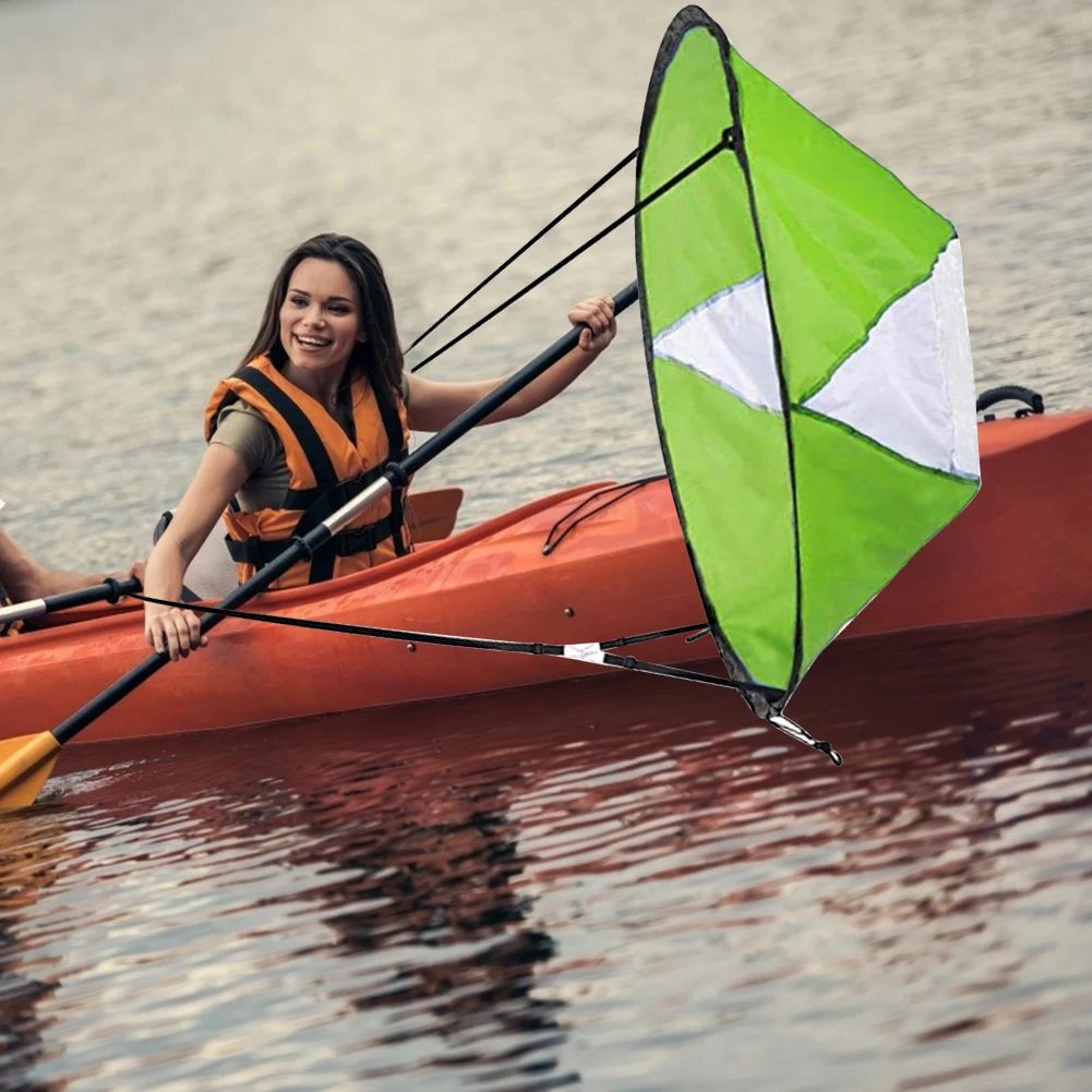 

Multifunctional Collapsible Kayak Boat Wind Sail Classic Texture PVC Folding Paddle Board Sailing Canoe Downwind Sails