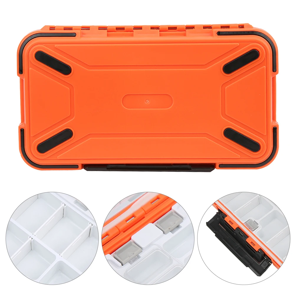 

Waterproof Fishing Tackle Box Bait Lure Hooks Storage Case Organizer Container Double Side Fishing Accessory
