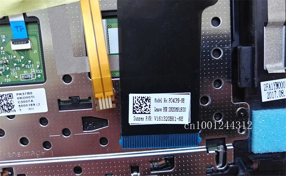 

Niger New Original For Lenovo 7000-14 ideapad 520S-14IKB Type 80X2 Type 81BL Palmrest Upper Case Keyboard Bezel Cover 5CB0N78412