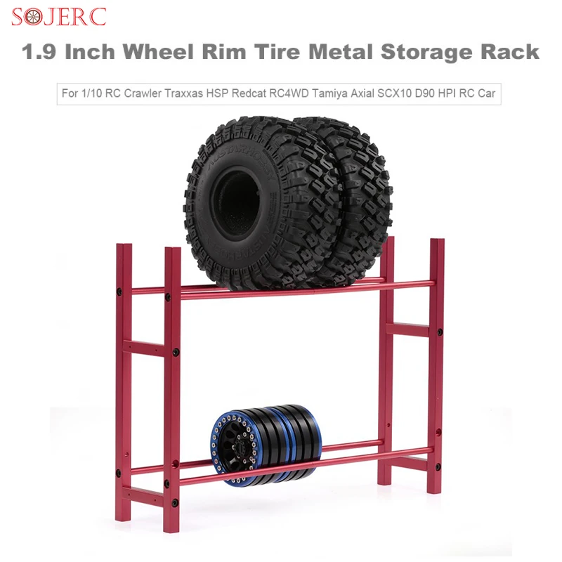 Алюминиевые RC Легковые шины стеллаж для хранения колеса полка 1/10 Масштаб