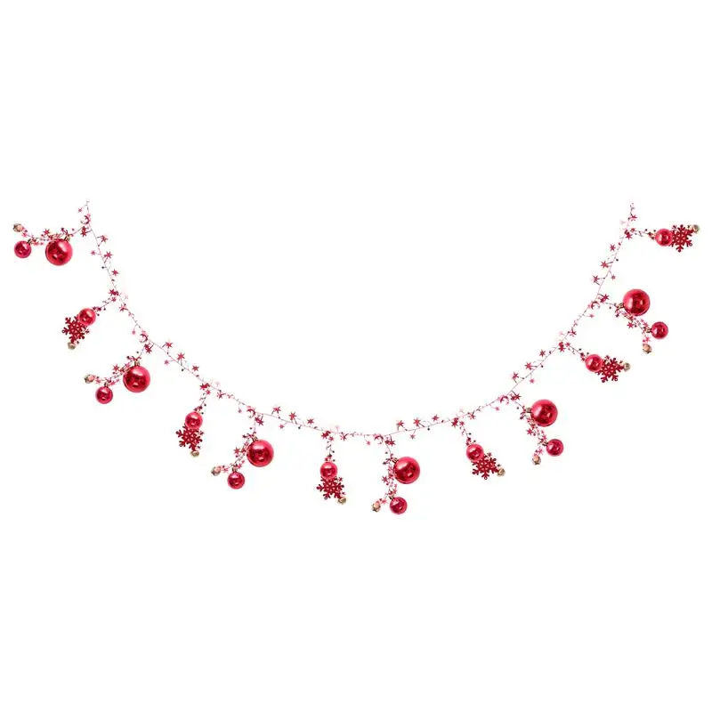 

Красивая цепочка на рождественскую елку, подвеска на елку, украшение «сделай сам», Шариковая цепочка, украшение для вечеринки и дома, Рождес...